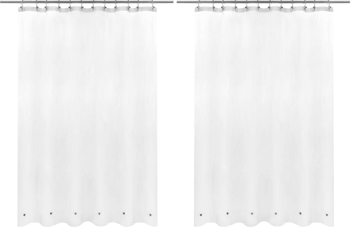 Barossa Design Oeko-tex Certified Shower Curtain Liner Standard Size, Clear