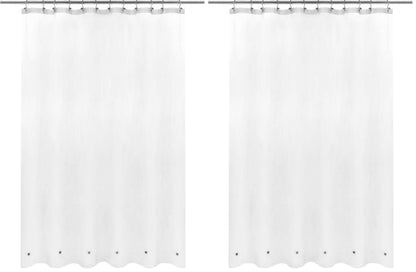 Barossa Design Oeko-tex Certified Shower Curtain Liner Standard Size, Clear