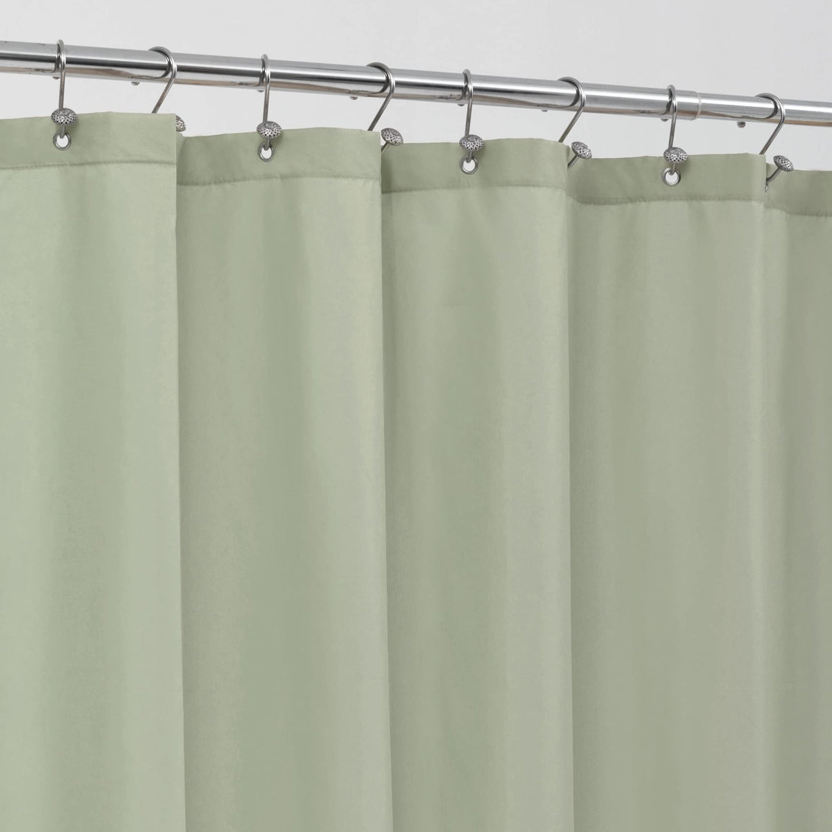 ALYVIA SPRING Waterproof Fabric Shower Curtain or Liner Black, 72x72