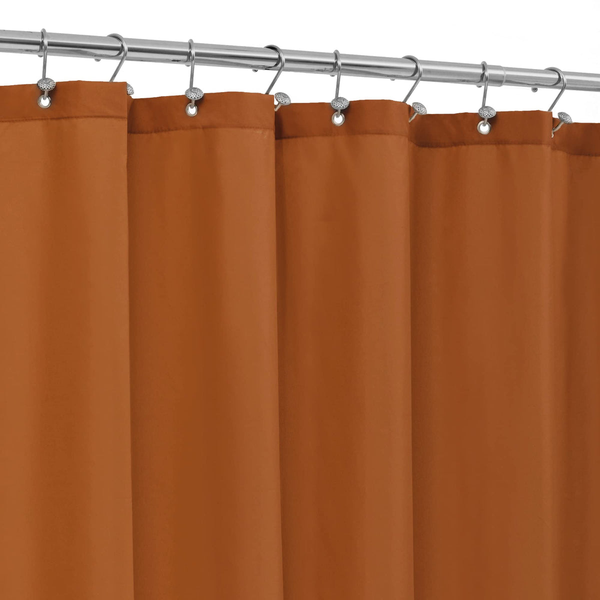 ALYVIA SPRING Waterproof Fabric Shower Curtain or Liner Black, 72x72