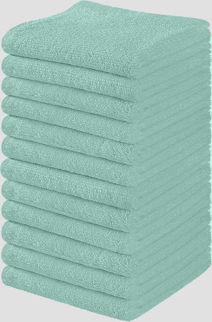 Towel and Linen Mart 100% Cotton 6 Pack Bath Towel Set, Quick Dry, Super Absorbent, Light Weight, Soft, (27 x 54 Pack of 6) Beige, White, Grey, Sky Blue, SAGE Green, Navy