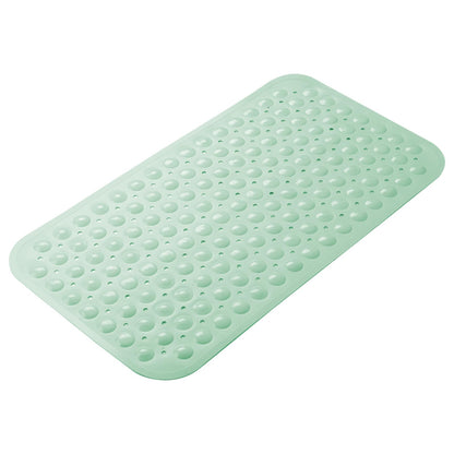 AmazerBath Bath Tub Mat, Medium Size 27.6 x 15 Inches Non-Slip Shower Mats with Suction Cups and Drain Holes, Bathroom Bathtub Mats Machine Washable (Clear)