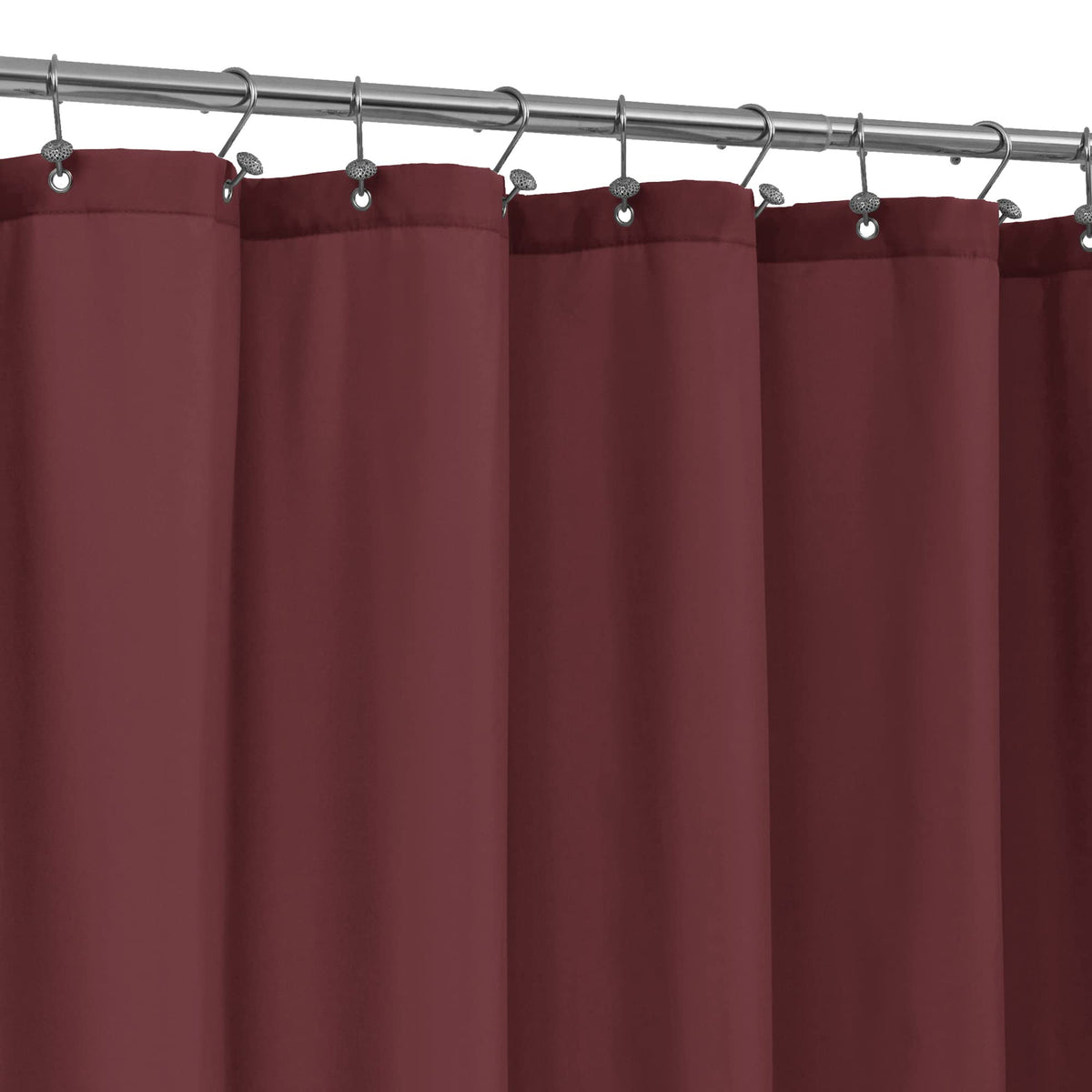 ALYVIA SPRING Waterproof Fabric Shower Curtain or Liner Black, 72x72