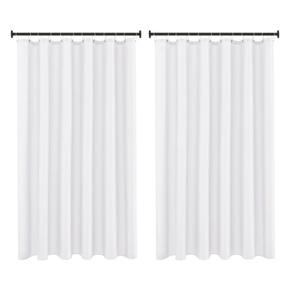 Fabric Shower Curtain Liner 72x72 Inch-White Standard Size Shower Liners
