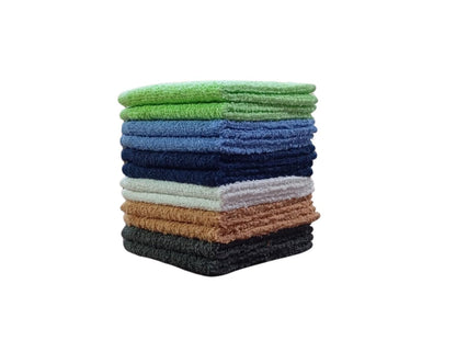 Towel and Linen Mart 100% Cotton 6 Pack Bath Towel Set, Quick Dry, Super Absorbent, Light Weight, Soft, (27 x 54 Pack of 6) Beige, White, Grey, Sky Blue, SAGE Green, Navy