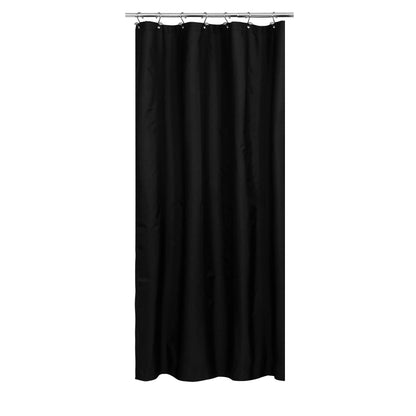 N&Y HOME Fabric Shower Curtain Liner with Magnets Standard Size, White