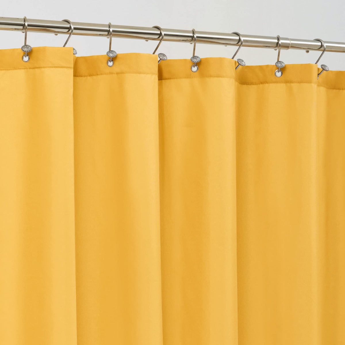 ALYVIA SPRING Waterproof Fabric Shower Curtain or Liner Black, 72x72