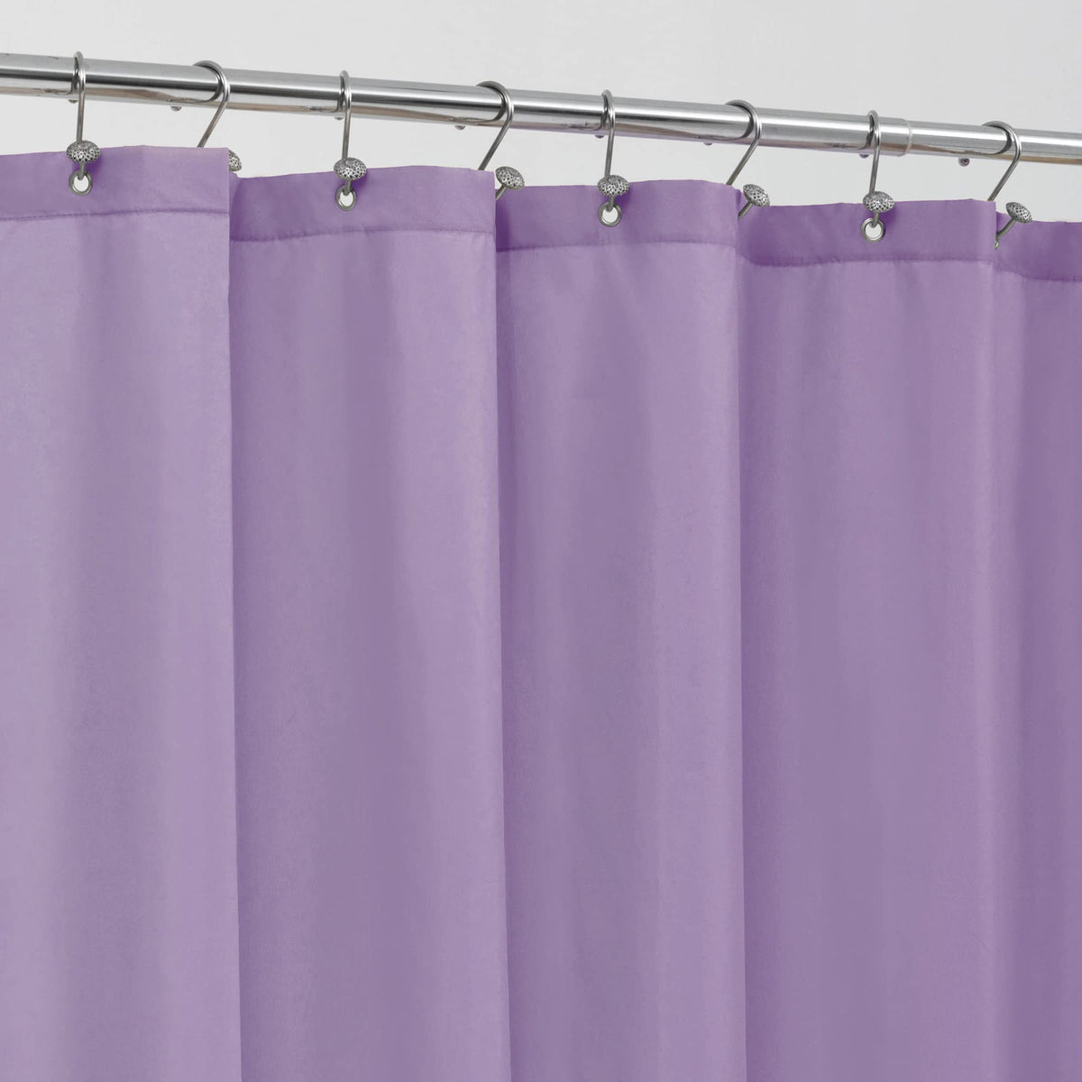 ALYVIA SPRING Waterproof Fabric Shower Curtain or Liner Black, 72x72