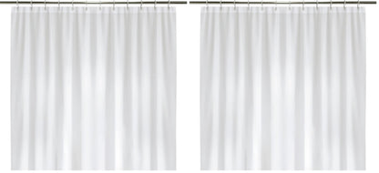 LiBa Shower Curtain PEVA 8G, 72x72 Inch Waterproof White