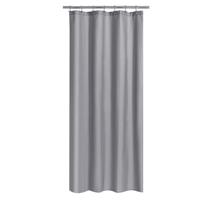 N&Y HOME Fabric Shower Curtain Liner with Magnets Standard Size, White