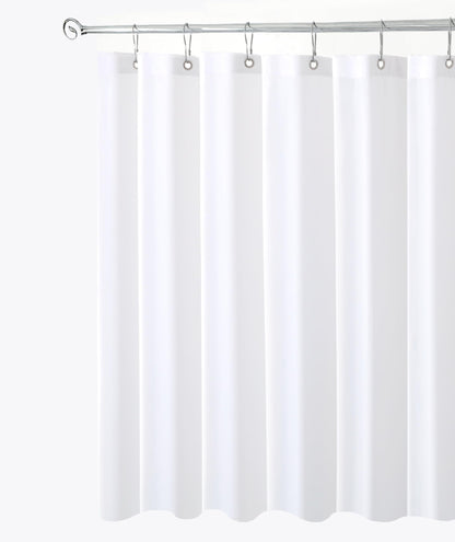 Fabric Shower Curtain Liner 72x72 Inch-White Standard Size Shower Liners