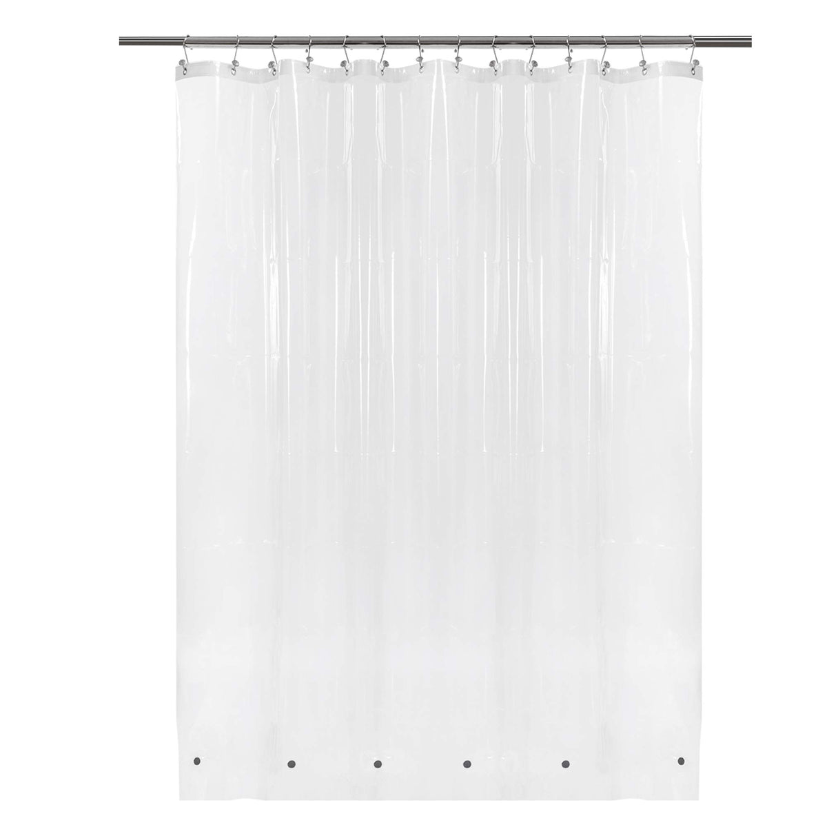 Barossa Design Oeko-tex Certified Shower Curtain Liner Standard Size, Clear