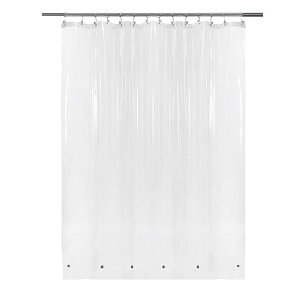 Barossa Design Oeko-tex Certified Shower Curtain Liner Standard Size, Clear
