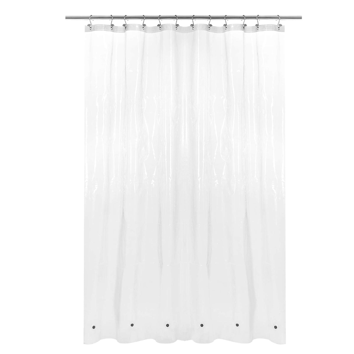 Barossa Design Oeko-tex Certified Shower Curtain Liner Standard Size, Clear