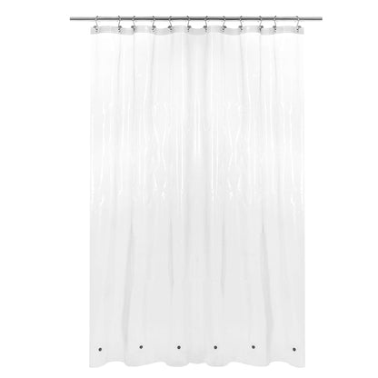 Barossa Design Oeko-tex Certified Shower Curtain Liner Standard Size, Clear