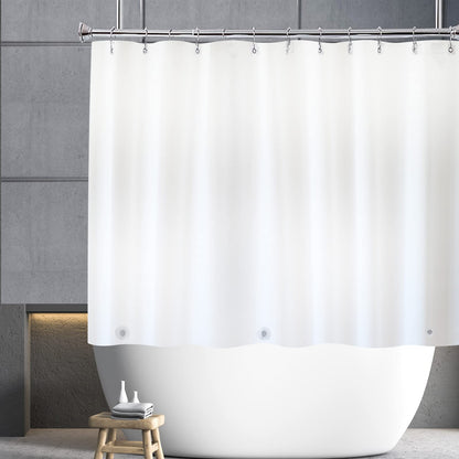 YISURE Short Shower Curtain Liner 48 Inch Length, Clear Peva for Walkin Tub