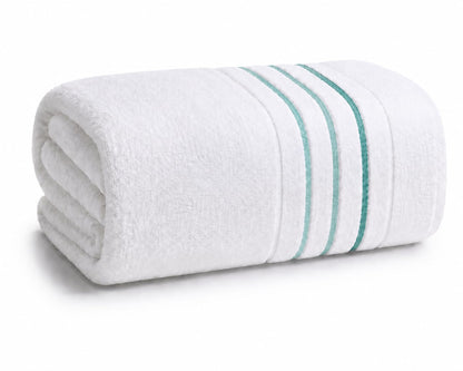 Bath Towels Set for Bathroom – Luxury 6-Piece Cotton Towels, Soft Absorbent & Quick Dry, 600 GSM Bath Towels for Bathroom, Hotel Spa Quality (White/Charcoal, 6- Bath Towel Set)