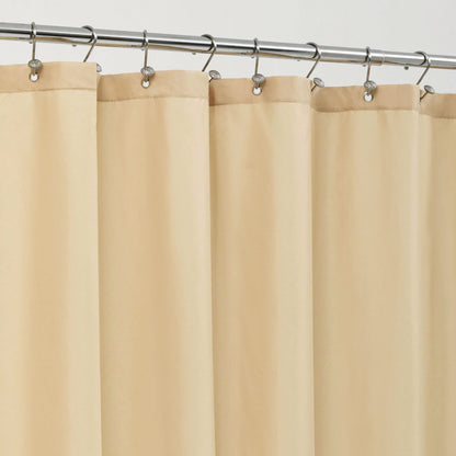 ALYVIA SPRING Waterproof Fabric Shower Curtain or Liner Black, 72x72