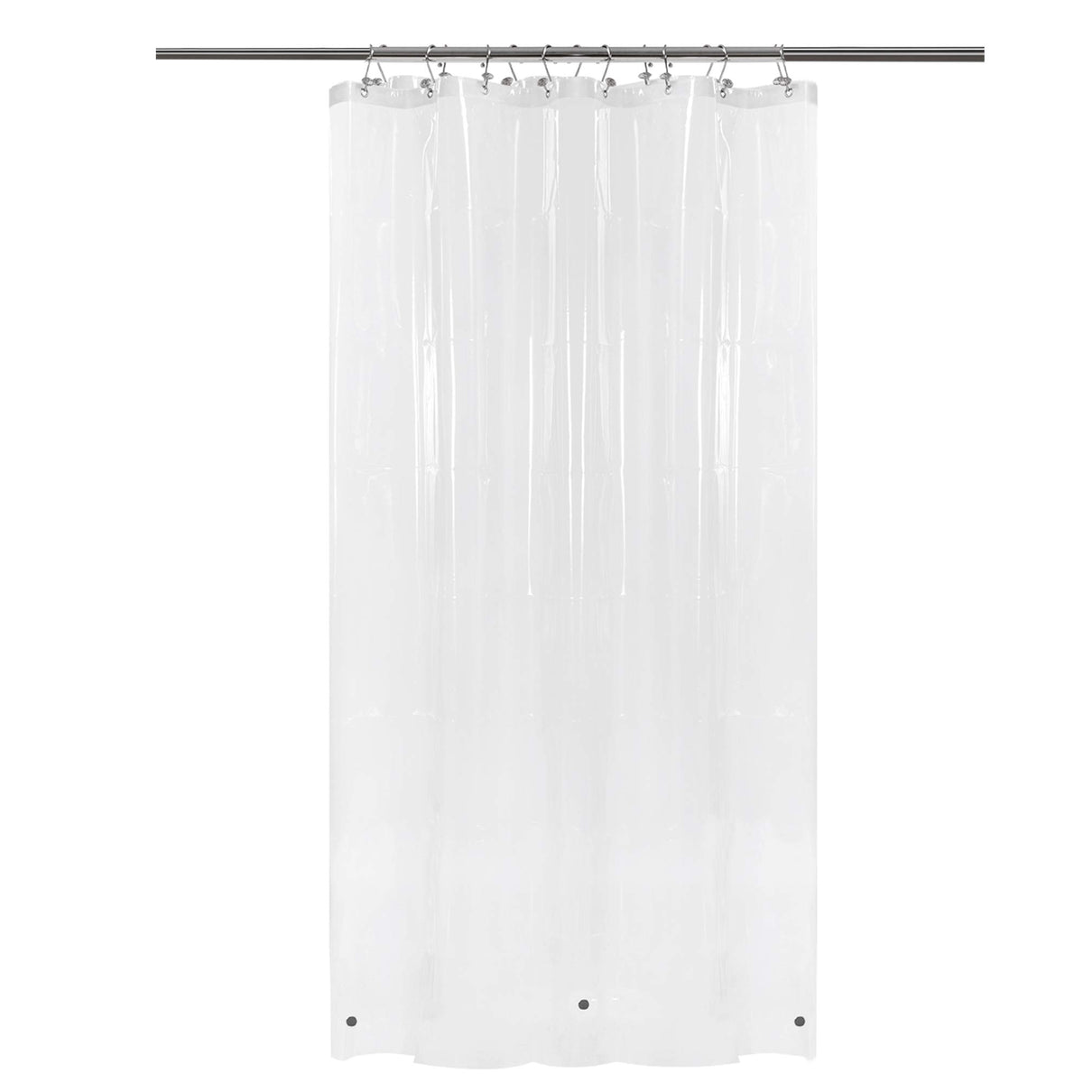 Barossa Design Oeko-tex Certified Shower Curtain Liner Standard Size, Clear