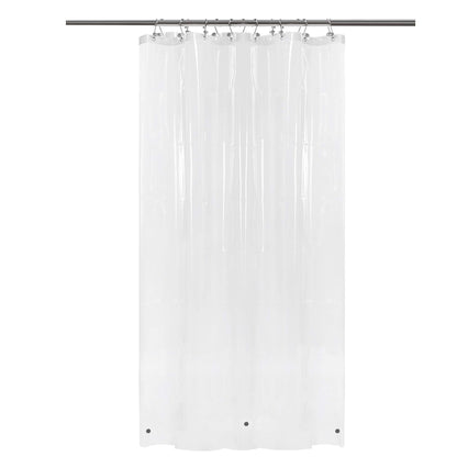 Barossa Design Oeko-tex Certified Shower Curtain Liner Standard Size, Clear