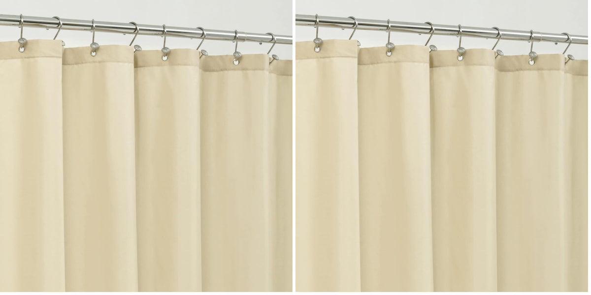 ALYVIA SPRING Waterproof Fabric Shower Curtain or Liner Black, 72x72