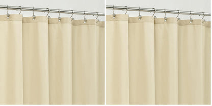 ALYVIA SPRING Waterproof Fabric Shower Curtain or Liner Black, 72x72