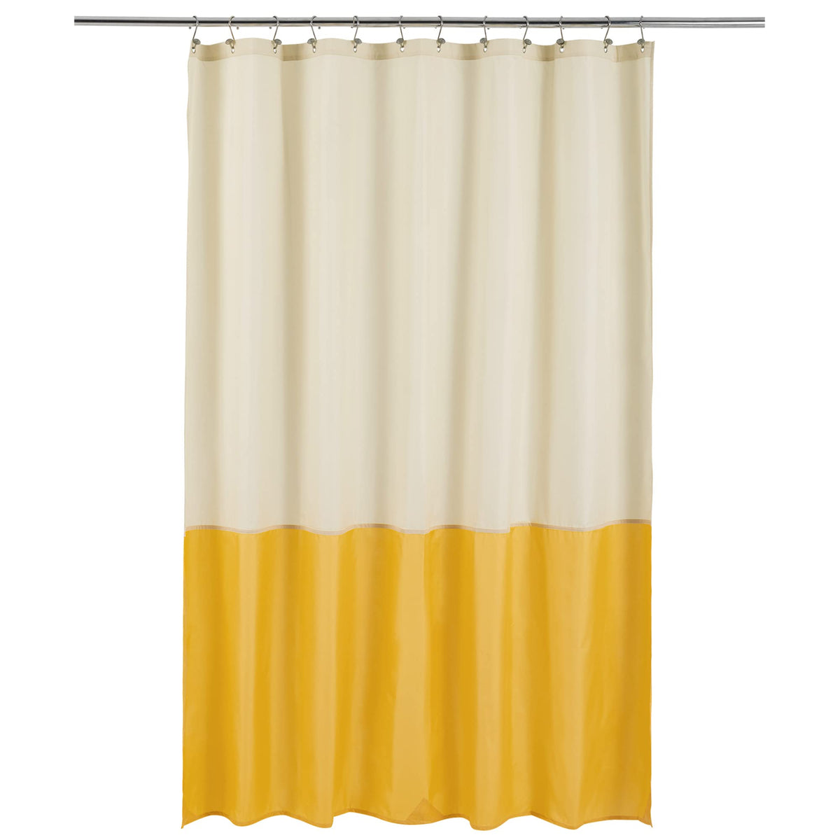 ALYVIA SPRING Waterproof Fabric Shower Curtain or Liner Black, 72x72