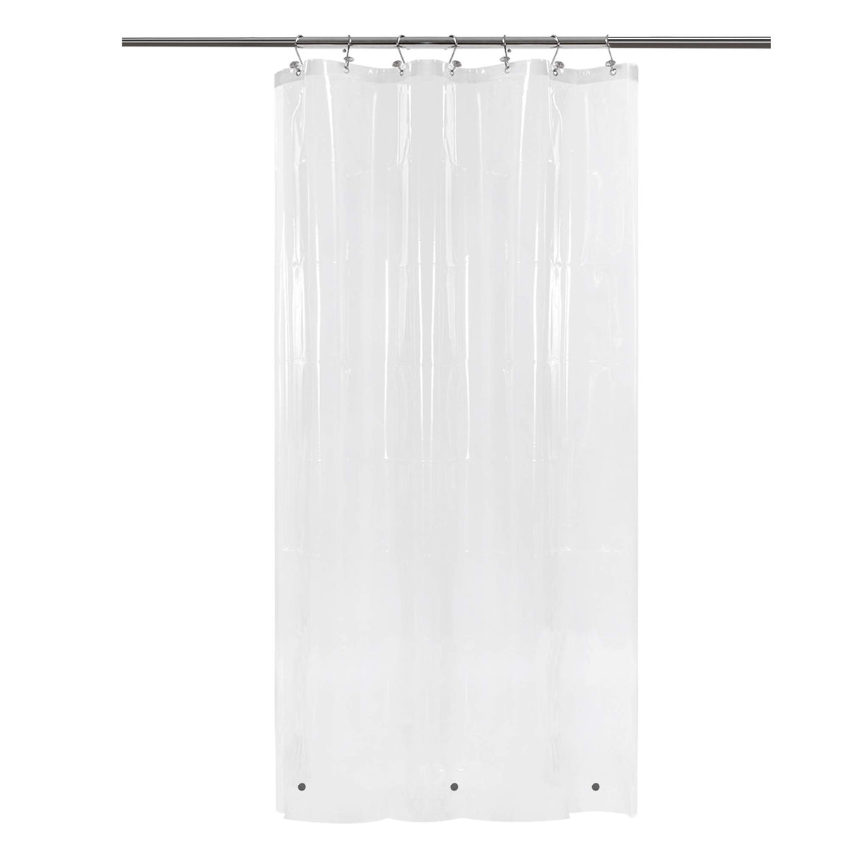 Barossa Design Oeko-tex Certified Shower Curtain Liner Standard Size, Clear