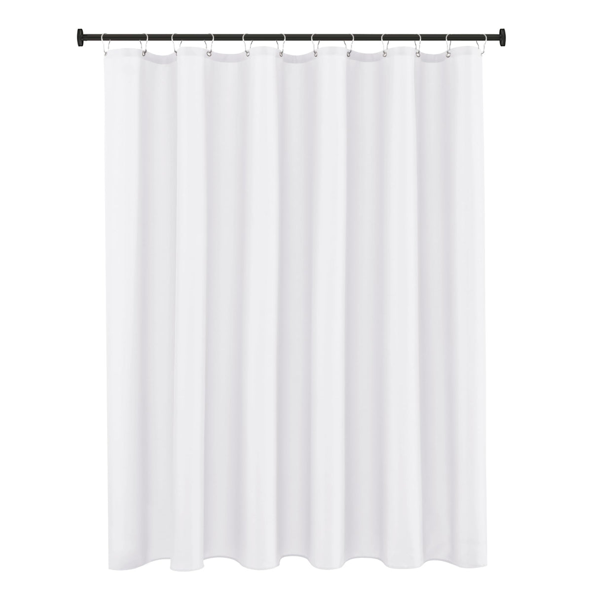 Fabric Shower Curtain Liner 72x72 Inch-White Standard Size Shower Liners