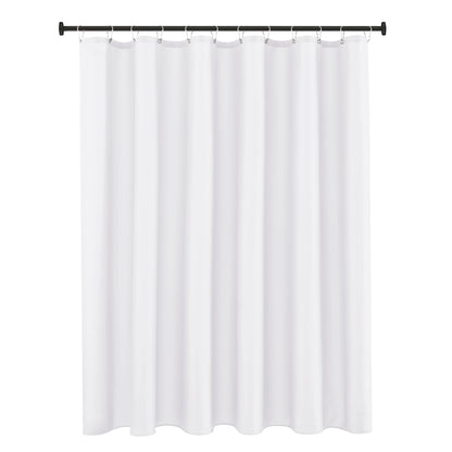Fabric Shower Curtain Liner 72x72 Inch-White Standard Size Shower Liners