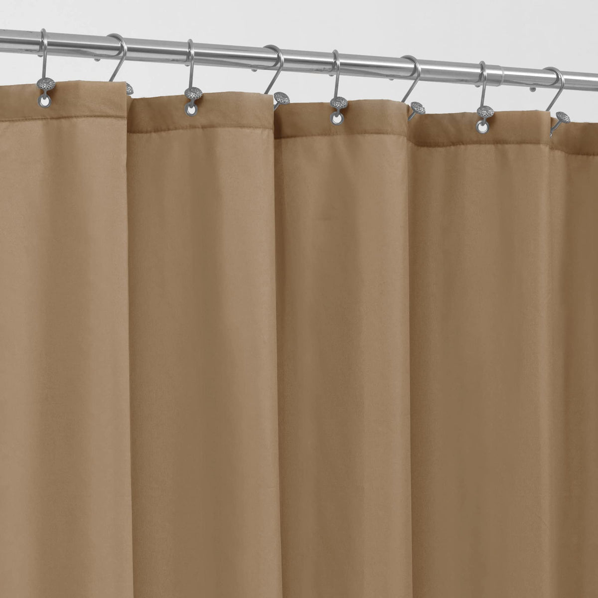 ALYVIA SPRING Waterproof Fabric Shower Curtain or Liner Black, 72x72
