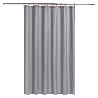 N&Y HOME Fabric Shower Curtain Liner with Magnets Standard Size, White