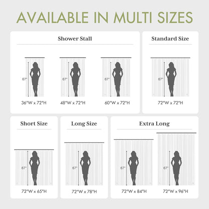 AmazerBath Shower Curtain Liner, 72x72 Clear Shower Curtain Liner, Waterproof Plastic Shower Liner, Cute Lightweight PEVA Shower Curtain for Bathroom with 3 Magnets and 12 Rustproof Metal Grommets