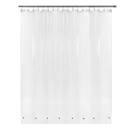 Barossa Design Oeko-tex Certified Shower Curtain Liner Standard Size, Clear