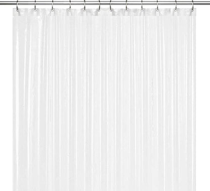LiBa Shower Curtain PEVA 8G, 72x72 Inch Waterproof White