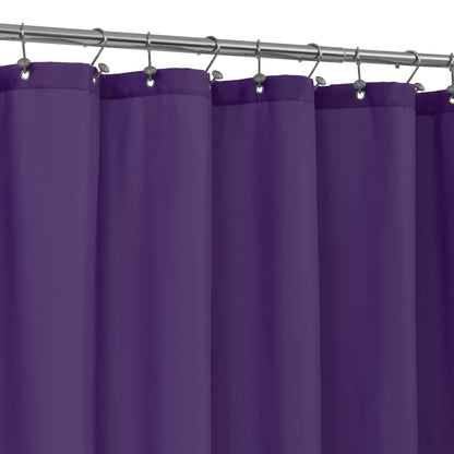 ALYVIA SPRING Waterproof Fabric Shower Curtain or Liner Black, 72x72