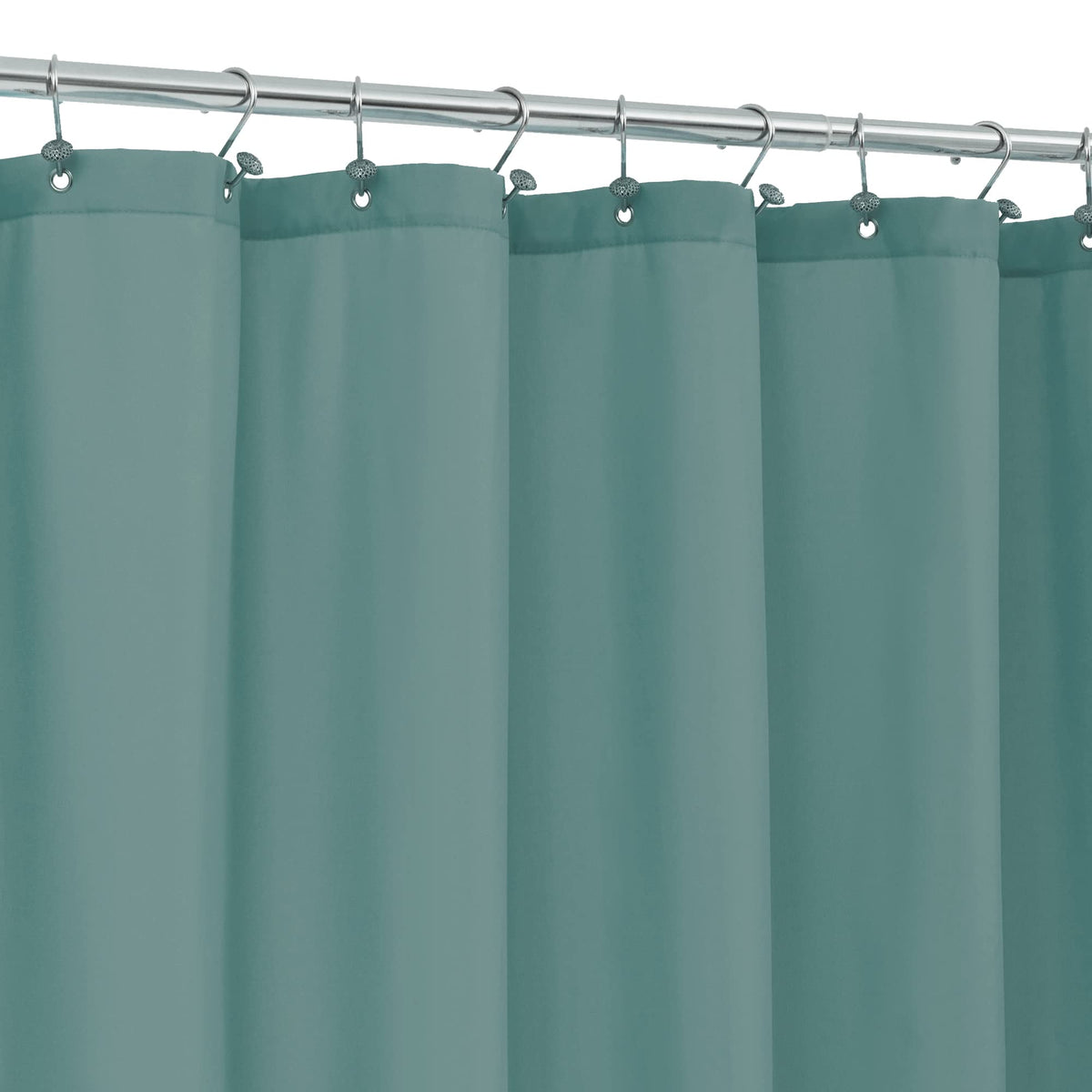 ALYVIA SPRING Waterproof Fabric Shower Curtain or Liner Black, 72x72