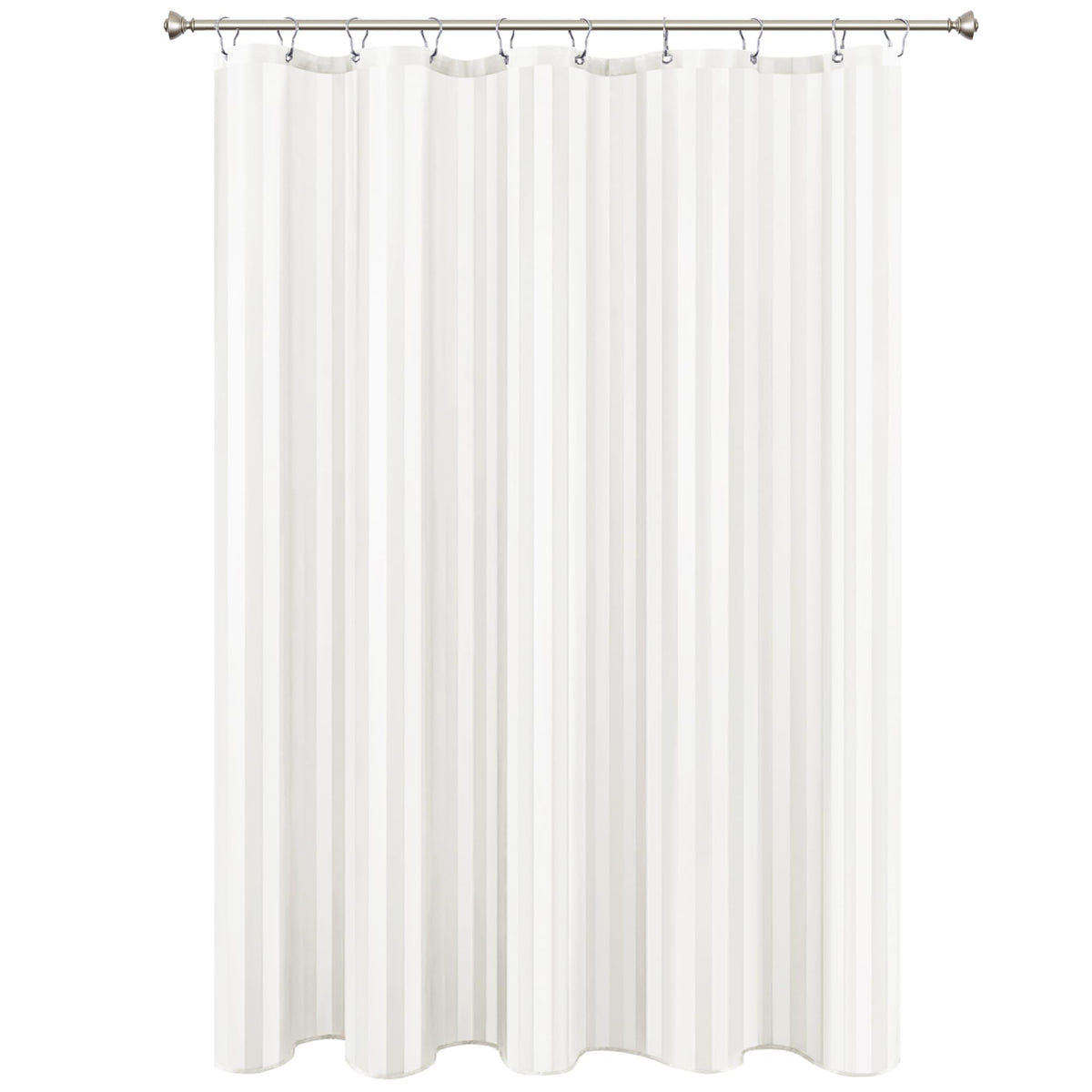 Fabric Shower Curtain Liner 72x72 Inch-White Standard Size Shower Liners
