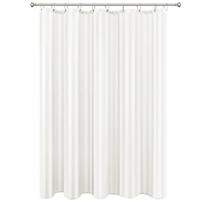 Fabric Shower Curtain Liner 72x72 Inch-White Standard Size Shower Liners