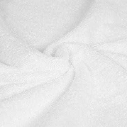 Amazon Basics 6-Piece Oversized Highly Absorbent Fade-Resistant Towel Set, 100% Cotton Towels for Bathroom, Soft, 2 Bath Towels, 2 Hand Towels, 2 Washcloths, White