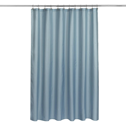 N&Y HOME Fabric Shower Curtain Liner with Magnets Standard Size, White