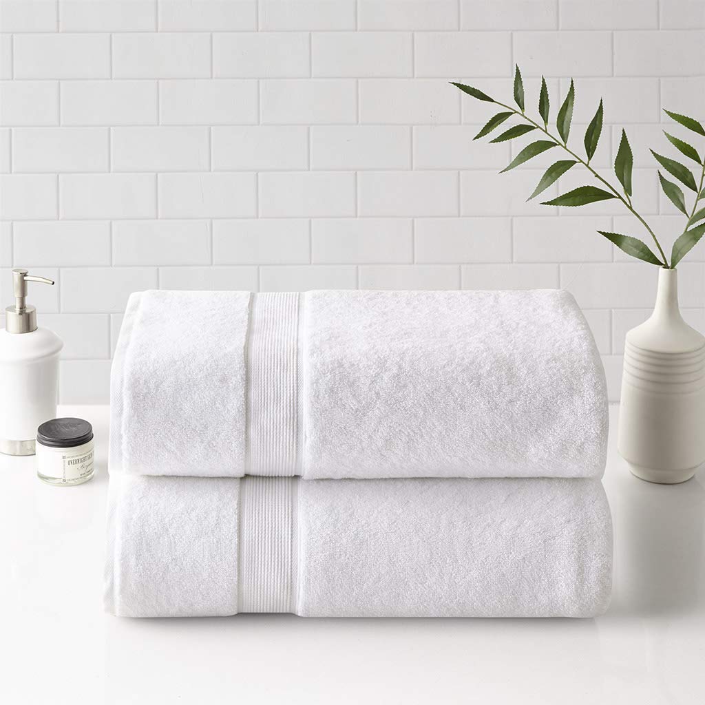 Madison Park 800GSM 100% Cotton Bathroom Bath Towel Set of 8, Natural