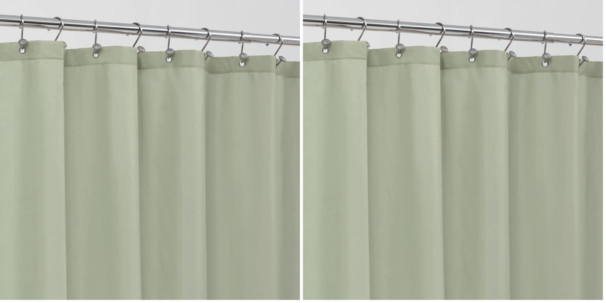 ALYVIA SPRING Waterproof Fabric Shower Curtain or Liner Black, 72x72