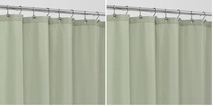 ALYVIA SPRING Waterproof Fabric Shower Curtain or Liner Black, 72x72
