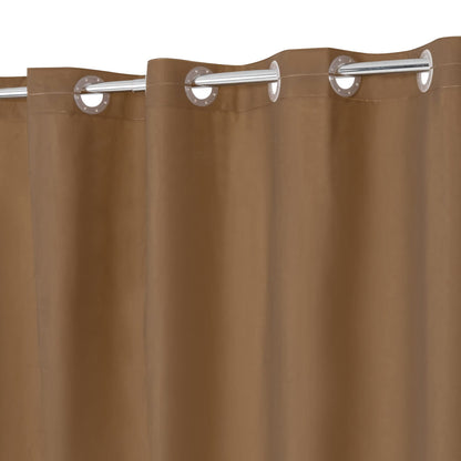No Hook Shower Curtain or Liner, Standard Size 71 x 74, Pebble