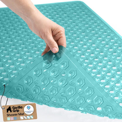 GORILLA GRIP Bath Tub Shower Mat, Bathtub Floor Liner, 35x16 White
