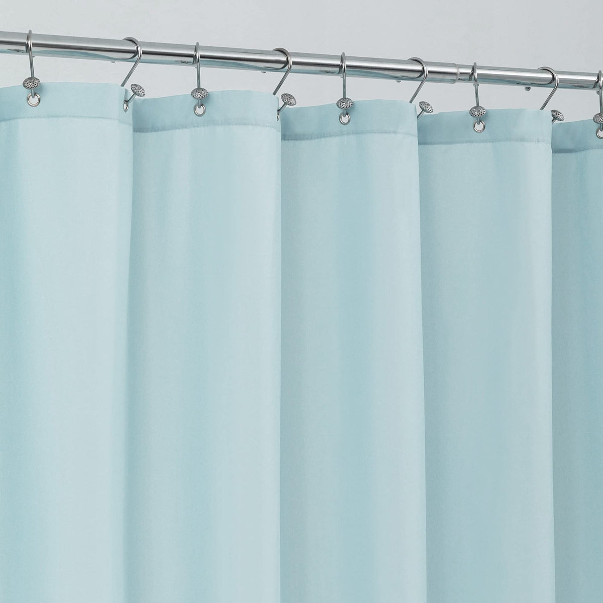 ALYVIA SPRING Waterproof Fabric Shower Curtain or Liner Black, 72x72