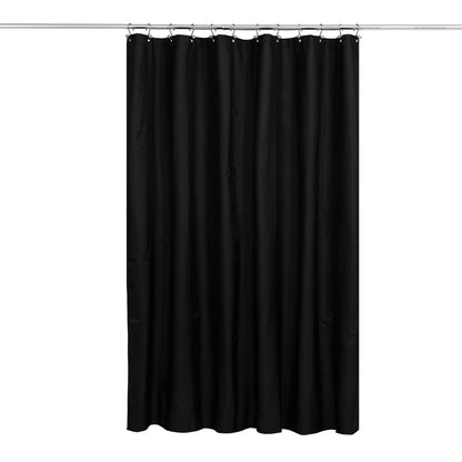 N&Y HOME Fabric Shower Curtain Liner with Magnets Standard Size, White