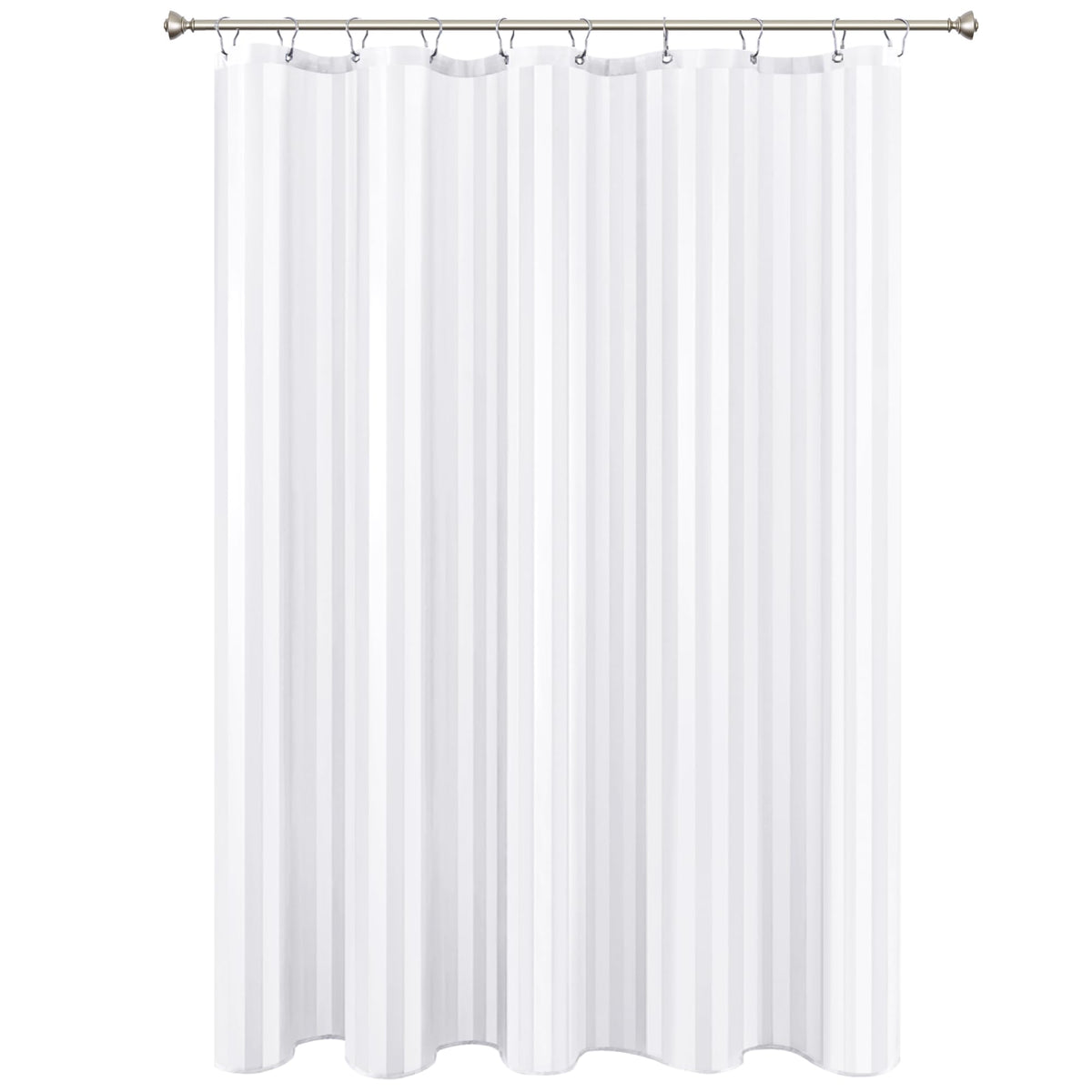 Fabric Shower Curtain Liner 72x72 Inch-White Standard Size Shower Liners