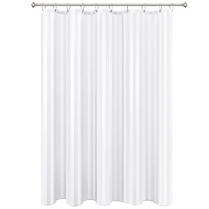 Fabric Shower Curtain Liner 72x72 Inch-White Standard Size Shower Liners